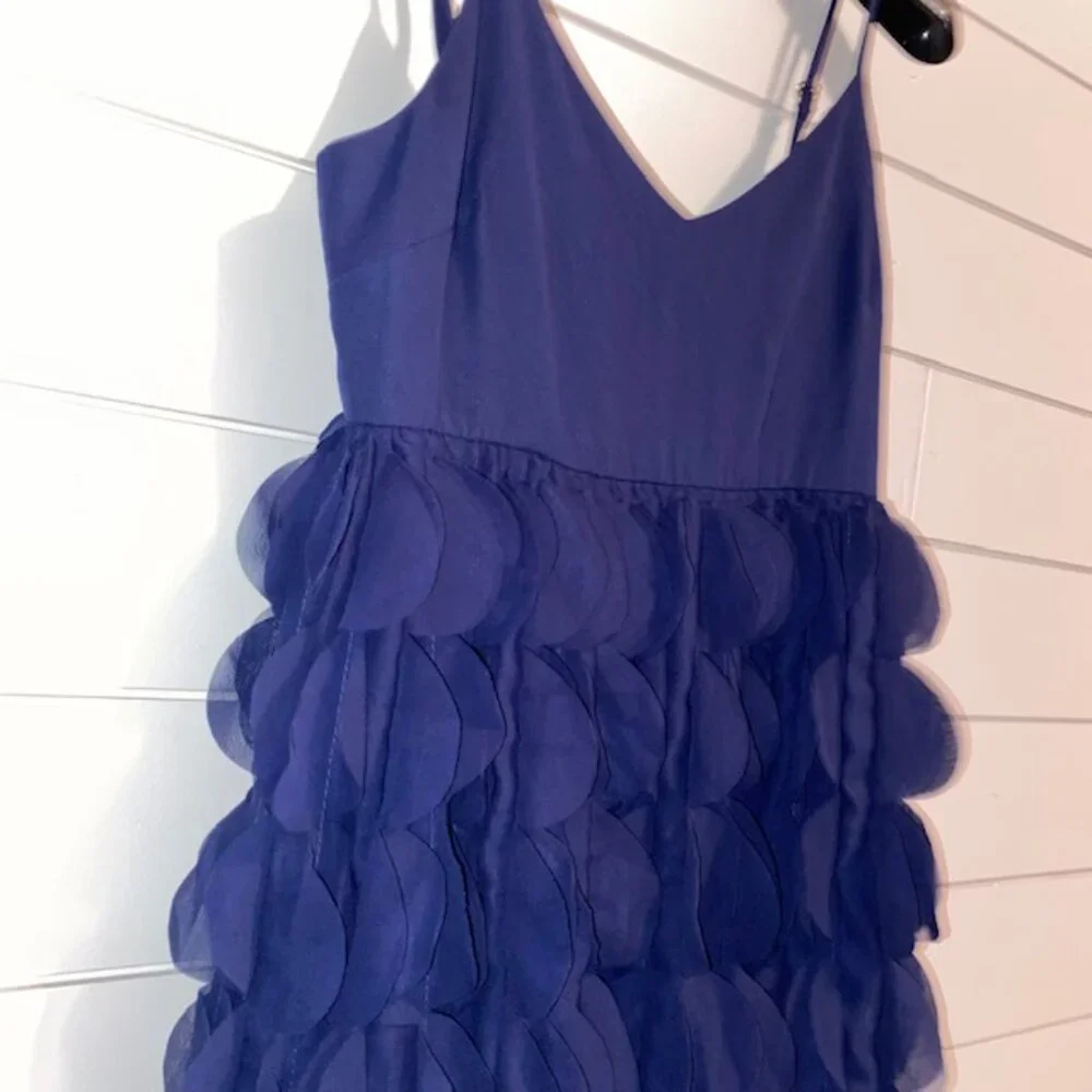 NWT Trina Turk Carolina Circular Applique Midi-Dress - Indigo (Women's Size 4) - Picture 4 of 9